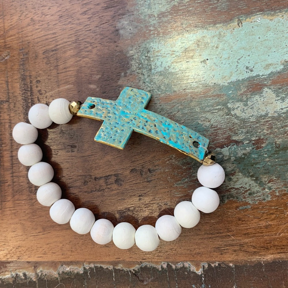 Hand Crafted Cross Bracelet 2/$20 or 3/$25 - Picture 5 of 5